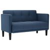vidaXL Sof&aacute;-luvas 111 cm tecido azul