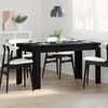 vidaXL Mesa de jantar Carvalho Preto 140 x 74,5 x 76 cm vime PE