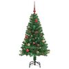 vidaXL &Aacute;rvore de Natal Artificial Verde 150 cm PVC, A&ccedil;o e Pl&aacute;stico