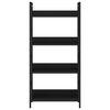 vidaXL Estante com 4 prateleiras derivados de madeira preto