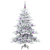vidaXL &Aacute;rvore de Natal Articulada Artificial Branco 150 cm PVC e A&ccedil;o