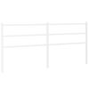 vidaXL Cabeceira de cama 180 cm metal branco