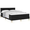 vidaXL Cama box spring com colch&atilde;o Preto 160 x 200 cm tecido