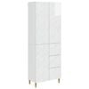 vidaXL 2 pcs Branco Brilhante