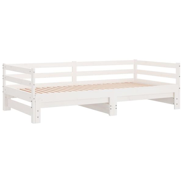 vidaXL Estrutura sofá-cama de puxar sem colchão 80x200 cm branco
