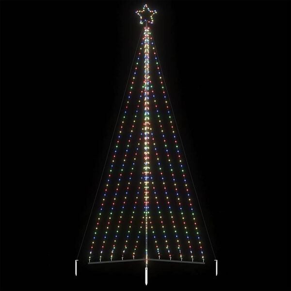 vidaXL LED &Aacute;rvore de Natal 570 LEDs Colorido 399 cm