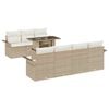 vidaXL Conjunto de Sof&aacute; de Jardim 8 unid. Bege