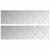 vidaXL Degrau Retangular 2 pcs Prateado 70 x 20 cm Alum&iacute;nio