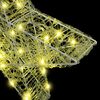 vidaXL Estrela 3D com 50 LEDs Branco quente 55 x 53,5 x 10 cm Acr&iacute;lo