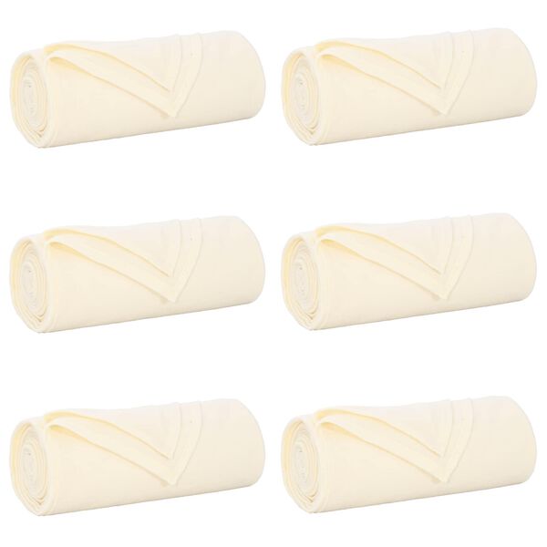 vidaXL Cobertores de Sof&aacute; 6 pcs Creme 270 x 240 cm L&atilde;