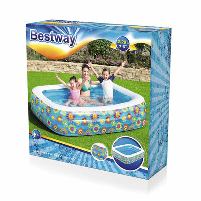 Bestway Piscina infantil insuflável 229x152x56 cm azul