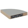 vidaXL Prateleira de canto suspensa 25x25x3,8 cm MDF cinzento