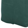 vidaXL Travesseiro para Costas Verde Escuro 100 x 24 x 50 cm Veludo