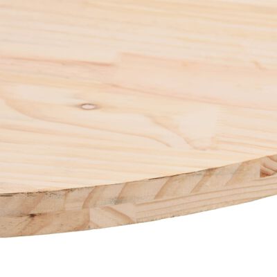 vidaXL Tampo de mesa oval 70x35x2,5 cm madeira de pinho maciça