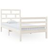vidaXL Estrutura de cama 90x200 cm madeira de pinho maciça branco