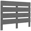 vidaXL Cabeceira de cama 100x3x80 cm pinho maci&ccedil;o cinza