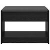 vidaXL Banco de Hall com almofada Carvalho Preto 63 x 38 x 45 cm