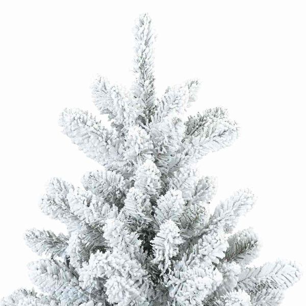 vidaXL &Aacute;rvore de Natal Artificial Articulada Nevado Flocked Branco