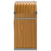 vidaXL Suporte de lenha 120x45x100 cm aço galvanizado aspeto de madeira