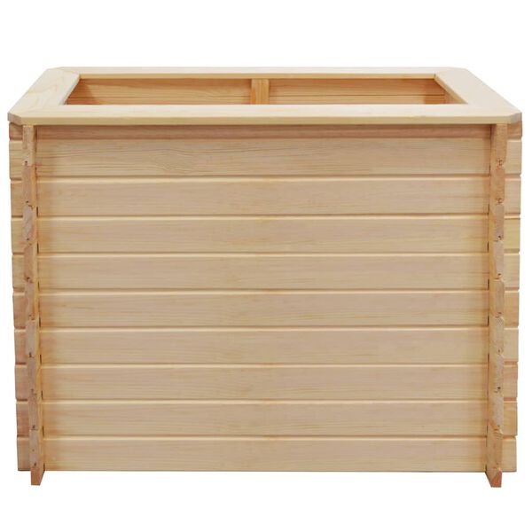 vidaXL Canteiro elevado para jardim 100x50x80cm madeira de pinho 19 mm