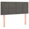vidaXL Cabeceira de cama veludo 80x5x78/88 cm cinzento-escuro