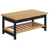 VidaXL Mesa de centro EKAI Preto 100 x 60 x 45,5 cm