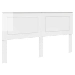 vidaXL Cabeceira Branco Brilhante 100 cm Madeira engenheirada
