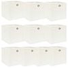 vidaXL Caixas de arruma&ccedil;&atilde;o 10 pcs 32x32x32 cm tecido branco