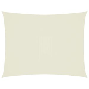 vidaXL Guarda-Sol tecido Oxford retangular 4x5 m creme