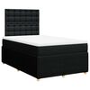 vidaXL Cama com molas/colch&atilde;o 120x200 cm tecido preto