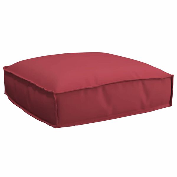 vidaXL Almofada Vinho Vermelho 50 x 50 x 12 cm Tecido Oxford