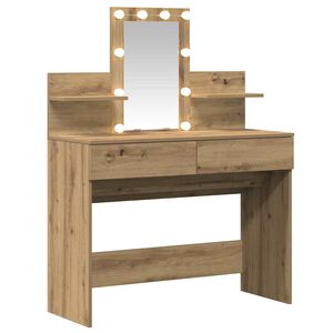 vidaXL Mesa de vestir Carvalho Artesanal 100 x 40 x 130 cm