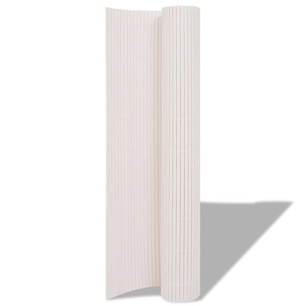 vidaXL Cerca para Jardim Branco 150 x 500 cm PVC