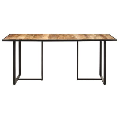 vidaXL Mesa de jantar 180 cm madeira de mangueira áspera