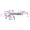 vidaXL Estrutura de cama c/ gavetas 200x200 cm pinho maci&ccedil;o branco