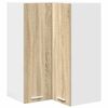 vidaXL Arm&aacute;rio suspenso Carvalho Sonoma e Branco 57 x 57 x 80 cm