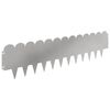 vidaXL Acabamento para Gramado 10 pcs 103 x 25 cm A&ccedil;o Prateado
