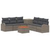 vidaXL Conjunto de Sof&aacute;s 8 unid. Cinza e Cinza Escuro