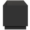vidaXL Mesa de centro luzes LED Infinity 70x50x50 cm preto