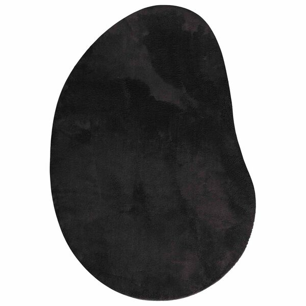 vidaXL Tapete Preto 120 x 170 cm Poli&eacute;ster