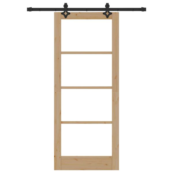 vidaXL Porta Deslizante Natural 83 x 202 cm