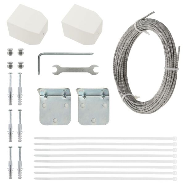 vidaXL Tela de varanda 140x240 cm tecido oxford verde-escuro