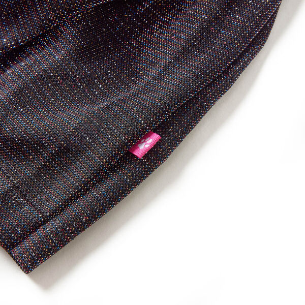 Saia plissada para criança com brilhos azul-marinho 92