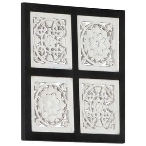 vidaXL Decora&ccedil;&atilde;o Art&iacute;stica 40 x 40 x 1,5 cm Madeira engenheirada