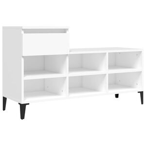 vidaXL Sapateira 102x36x60 cm derivados de madeira branco
