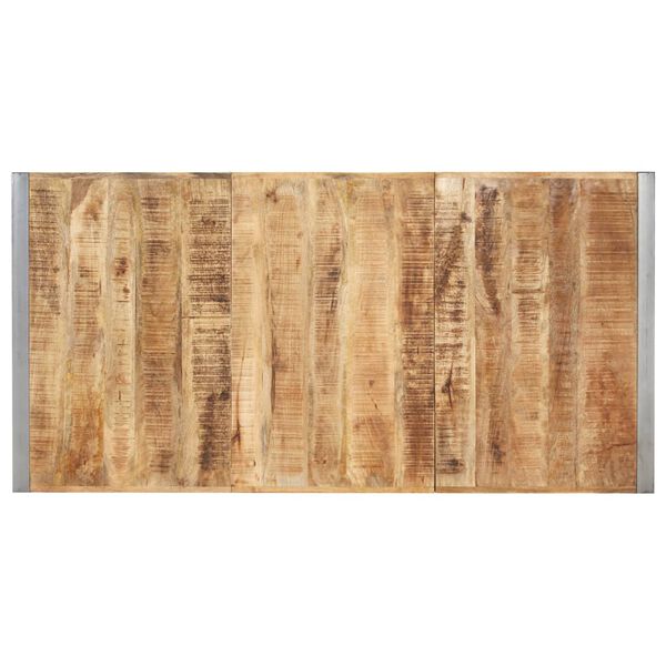 vidaXL Mesa de jantar 180x90x75 cm madeira de mangueira maciça áspera