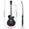 vidaXL Guitarra el&eacute;trica para iniciantes com saco 4/4 39" preto