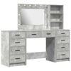 vidaXL Mesa de vestir 3 pcs Cinzento 78,5 x 41 x 135 cm