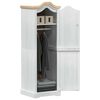 vidaXL Guarda-roupas com prateleira com porta Branco 55 x 52 x 170 cm
