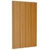vidaXL Painel de telhado 36 pcs Natural 80 x 45 cm A&ccedil;o galvanizado